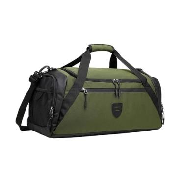 Imagem de oshhni Bolsa de ginástica Bolsa de mão à prova d'água com alça de ombro Bolsa de mão para pernoite Bolsa de fim de semana para homens Mulheres Natação Viagem, Verde