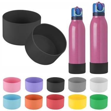 Imagem de 2 peças de bota de silicone compatíveis com garrafa de água Owala FreeSip Twist 680 g, capa protetora antiderrapante e à prova de queda compatível com garrafa de água Owala Free Sip Twist 680 g