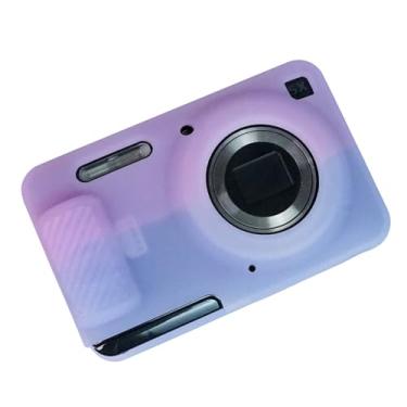 Imagem de Easy Hood Capa de câmera para Kodak PIXPRO FZ55, capa de silicone macio antiarranhões Slim Fit FZ55 DSLR Capa protetora para viagem, pele corporal, rosa, roxo