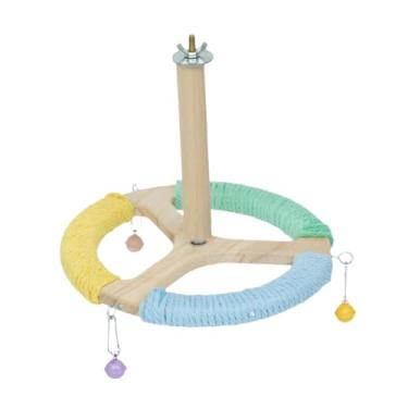 Imagem de FashionCha Brinquedo Interativo para Papagaios E Periquitos, Playground com Suporte de 360 ​​graus para Cacatuas E Periquitos.