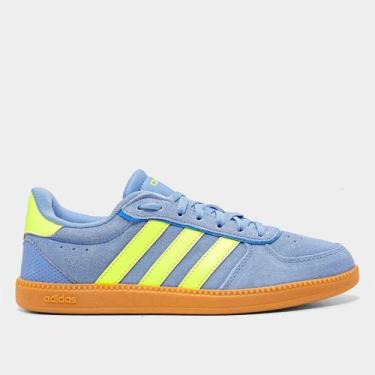 Imagem de Tênis Adidas Breaknet Sleek Suede Feminino, Azul, 34