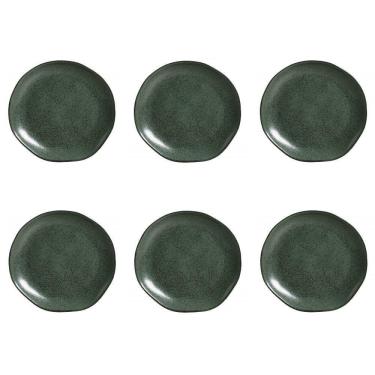 Imagem de Conjunto De Pratos De Sobremesa 06 Peças Orgânico Arauco Porto Brasil