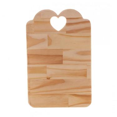 Imagem de Tabua Coração Em Madeira Pinus 46X28 Cm - Rojemac