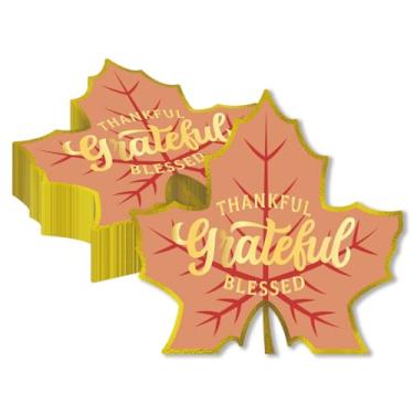 Imagem de Pacote com 60 guardanapos de folha de bordo de Ação de Graças, toalhas de papel de mão descartáveis para decorações de festa de Ação de Graças no outono, decoração de folhas, folhas de bordo, reuniões