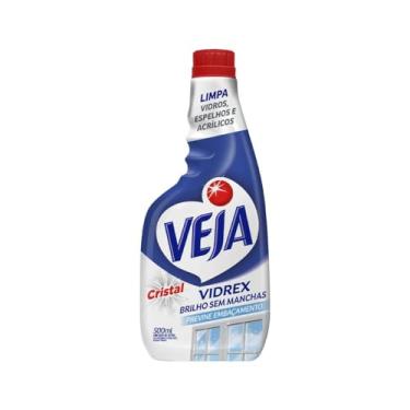 Imagem de Veja Limpa Vidros Spray Vidrex Cristal 500Ml Refil