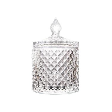 Imagem de SYBL Frasco de vidro de 300 ml de 293 ml com tampa/pote de biscoitos/caixa de joias/recipientes de buffet e biscoitos para despensa de cozinha, armazenamento de açúcar