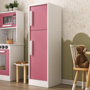 Imagem de Geladeira Mini Refrigerador Brinquedo Infantil Duplex Casinha De Boneca