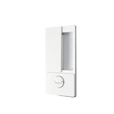 Imagem de Fechadura de porta silenciosa invisível de madeira maciça tipo empurrar (branco-ET)