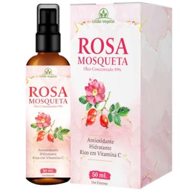 Imagem de Óleo de Rosa Mosqueta 99% Puro e Prensado a Frio | Clareador, Hidratante e Antirrugas para Pele e Cabelo | União Vegetal 30ml