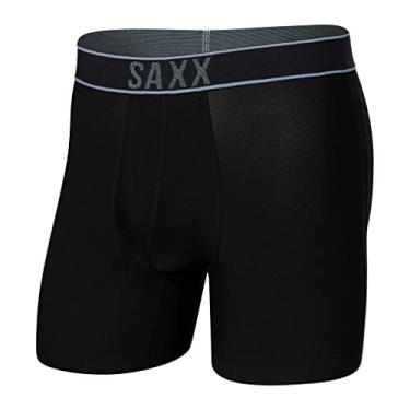 Imagem de Cueca boxer masculina Saxx DROPTEMP™ Cooler Hydro Boxer – preta, média