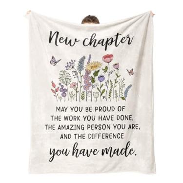Imagem de Afterprints Novo cobertor de capítulo, presentes de aposentadoria para mulheres e homens, presentes de formatura para ela, aniversário, promoção, presente inspirador para amigos, colegas de trabalho