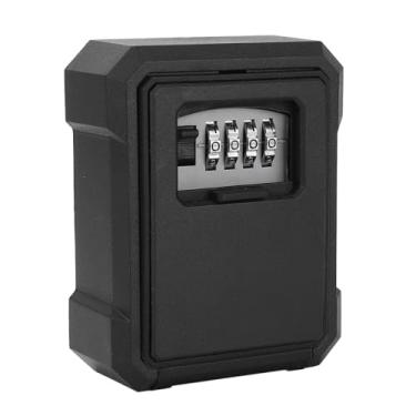 Imagem de AUNMAS Cofre de Chave, Caixa de Chave de Combinação de Montagem Em Parede de 4 Dígitos Com Material de Liga de Alta Resistência, para Casa, Apartamento, Escritório, Hotel, Escola (Preto)
