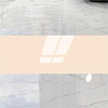 Imagem de Kit 15 Rodapé Adesivo Super Brilho 50x12cm Mármore Porcelanato – Ideal para Banheiro Cozinha e Sala (BEGE)