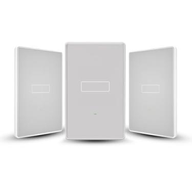 Imagem de Interruptor Inteligente Wi-Fi Touch 1 Tecla Cinza AGL – Controle por App e Assistentes de Voz