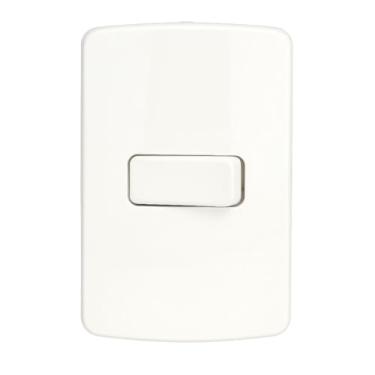 Imagem de 1 Interruptor Simples + Placa 4x2 Branca Composé WEG