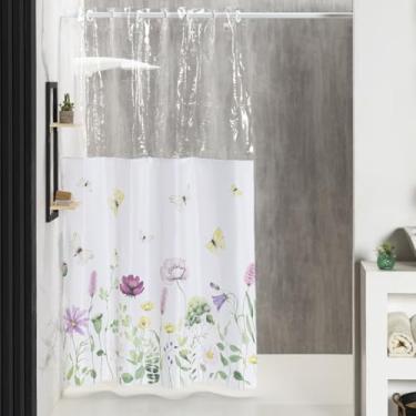 Imagem de Cortina para Box de Banheiro Impermeável com Ilhós (PROVENCE)