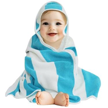 Imagem de ORIGINAL KIDS Toalha de bebê com capuz para recém-nascidos - Toalha de banho de bebê 100% algodão com capuz - Meninos meninas bebês - Essenciais de banho para recém-nascidos e absorventes macios