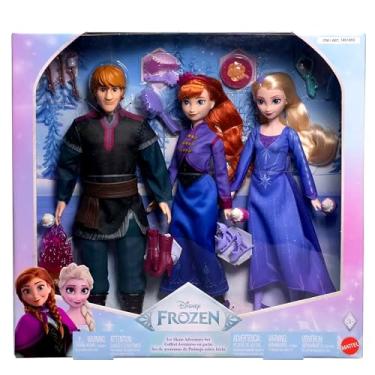 Imagem de Frozen Ice Skating Adventure Set - Anna, Elsa and Kristoff celebrate the season with Ice Skating, Adventures and Joy Around the Fire.