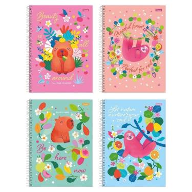 Imagem de Caderno Espiral Universitario Capa Dura 01M Foroni Amazzu 4X80fls