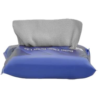 Imagem de Pano de limpeza de microfibra, pacote com 20 panos de prato extraíveis, toalha de prato de cozinha lavável descartável para pratos e mais (cinza)