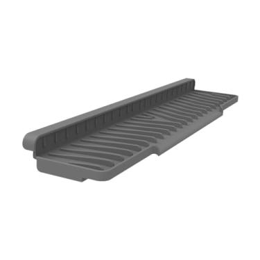Imagem de FytStycale Tapete para Pia de Cozinha, Escorredor de Louça, Antiderrapante, Multiuso, Silicone Ao Calor, para Banheiro, Cinza, Tamanho real