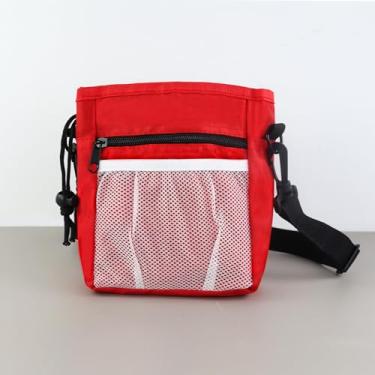 Imagem de Bolsa multifuncional para cães, bolsa de treinamento leve para animais de estimação com design clicker, armazenamento moderno de lanche para cães de grande capacidade com bolso com zíper para