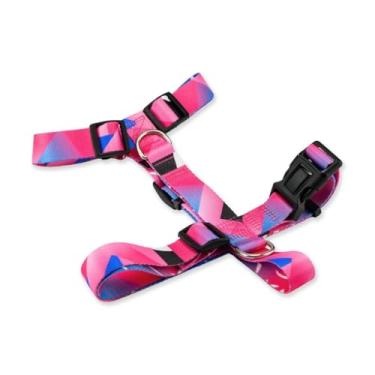 Imagem de Peitoral H Ajustável com Guia 1,30m para Cães – Confortável, Antifuga e Resistente | Coleira Peitoral para Cachorro(Lawn,G)