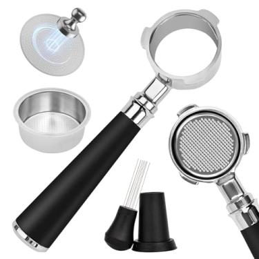 Imagem de Filtro portátil sem fundo de 51 mm compatível com as séries CASABREWS CM5418 e 3700 | Inclui tela de disco, ferramenta WDT, funil de dosagem expresso, cesta de filtro de copo com capacidade de dose