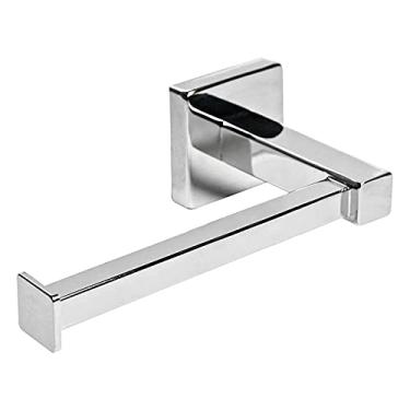 Imagem de Porta-papel higiênico para parede de banheiro Aço inoxidável Dispenser papel toalha Porta-rolete tecido Hanger armazenamento Resistente Cromado polido