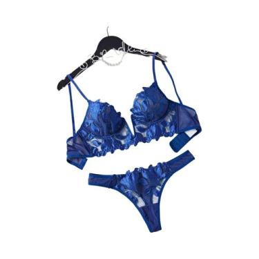 Imagem de Conjunto De Calcinhas Sexy Floral Para O Dia Dos Namorados, Lingerie C