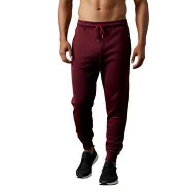 Imagem de Calça Moletom Masculino Adulto - Glev.Conceito, P, Vermelho escuro