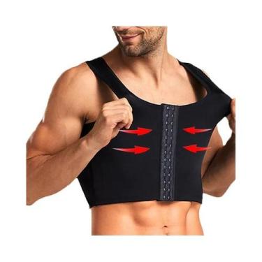 Imagem de Camiseta Modeladora Para Homens Com Ginecomastia, Controle De Peito, C