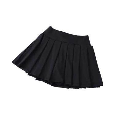 Imagem de Saia De Tênis Feminina De Cintura Alta Plissada Para Golfe E Atividade