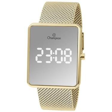 Imagem de Relógio Feminino Champion Digital Led Dourado CH48180B