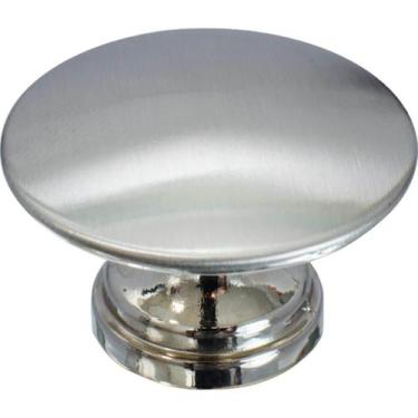 Imagem de Puxador 199 Tucson Ponto Níquel Escovado Para Móveis Armários e Gaveta