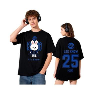 Imagem de Camiseta KPOP KARMA HYUNJIN Oversized Com Estampa De Desenho Animado, 