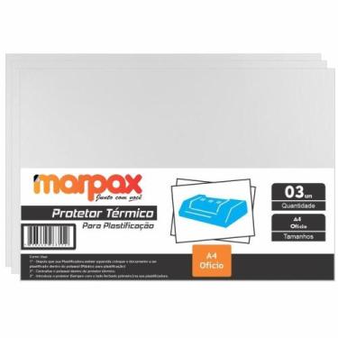 Imagem de Protetor Térmico para Plastificação A4 e Ofício com 3Un - Marpax