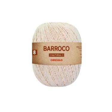 Imagem de Barbante Barroco Natural Fio 700g 100% Algodão Círculo Maciez -, 4/8