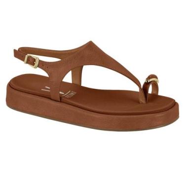 Imagem de Sandália Vizzano Rasteira Feminina Plataforma Tira Dedo Conforto -, Mo
