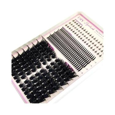 Imagem de Cílios Postiços Em Cachos 30D-200D Com Ponta Curvada E Efeito Fada - H