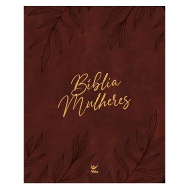 Imagem de Bíblia Mulheres Nvt - Duas Colunas - Folhas Vinho