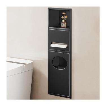 Imagem de Nicho de chuveiro de aço inoxidável - Organizador de alcova à prova d'água para artigos de higiene pessoal, xampu e papel higiênico - Ideal para soluções de armazenamento de banheiro, cozinha e quarto