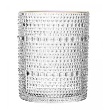 Imagem de Copo dots com fio de ouro 340ml vidro - WOLFF