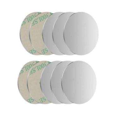 Imagem de Disco De Metal Fino (10 Peças) Para Suporte Magnético De Celular Autom