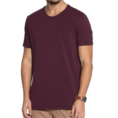 Imagem de Camiseta Masculina Docthos MC Slim Bordô - 623 119-Masculino