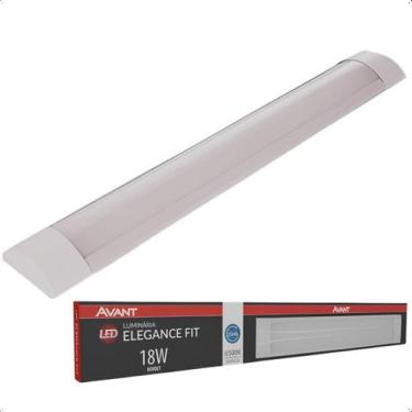 Imagem de Luminária Elegance Fit 18W Luz branca 6500K Bivolt Avant, Branco, 18W