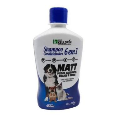 Imagem de Shampoo E Cond Anti Pulgas Carrapatos  Sarna Matt Cães Gatos - Kelldri