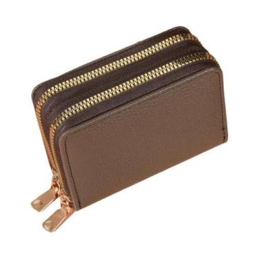 Imagem de Carteira Feminina De Grande Capacidade Com Zíper, Estilo Curto, Padrão