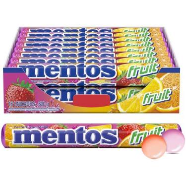 Imagem de Bala Mastigável Mentos Fruit Display 16 Unidades, 16 Unidades, Fruit