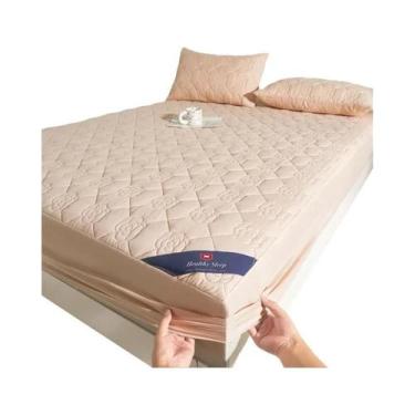 Imagem de Protetor De Colchão Impermeável E Respirável Com Elástico Para Cama De